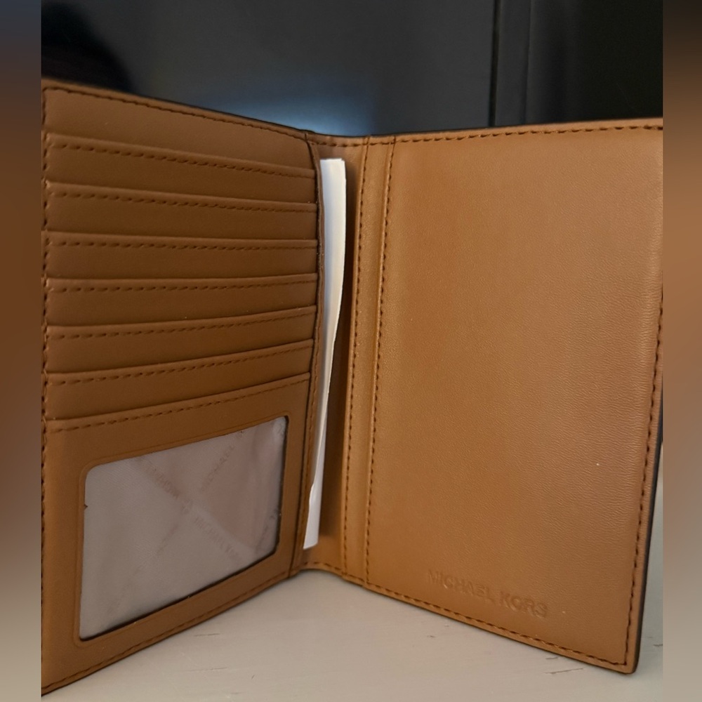 Michael Kors Jet Set Travel Passport Holder Wallet - Brown